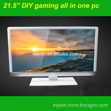 all in one pc type can assembly gaming graphic card Wall mount gaming computer, all in one barebone pc builtwith 21.5" monitor,